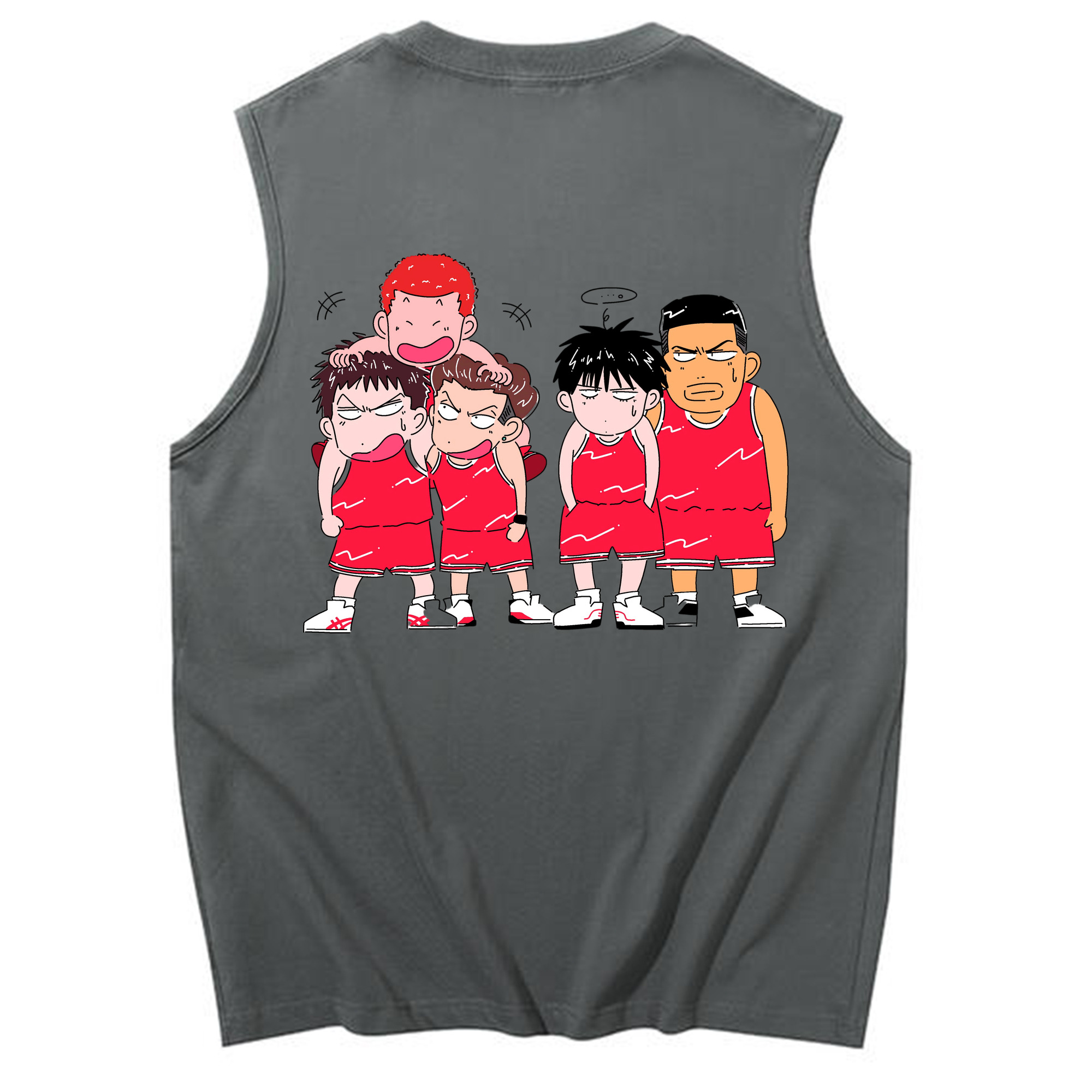 （画像用） SLAM DUNK／スラムダンク コットン100％タンクトップ（背面プリント）